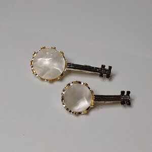 Set Of 2 Banjo Brooches